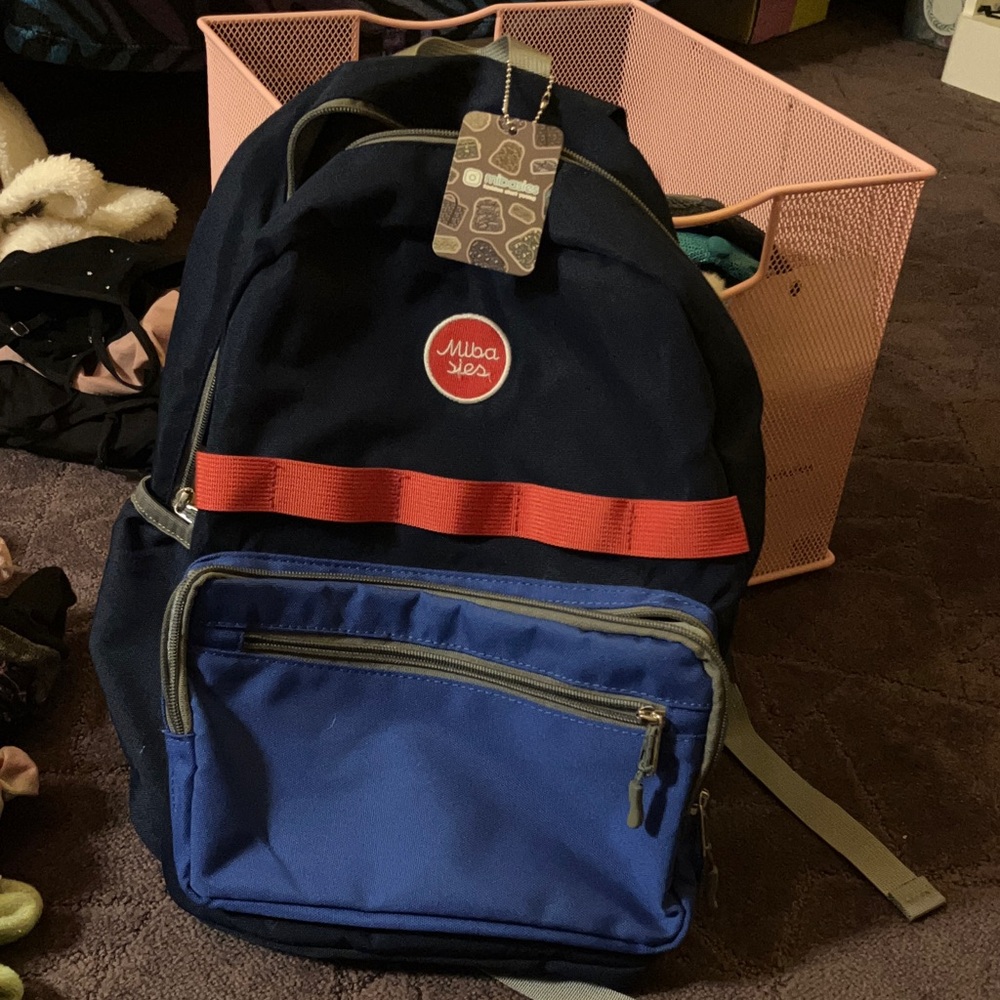 Kids Blue and Red Backpack